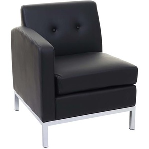 Mendler Sessel HWC-C19, Modular Seitenteil links mit Armlehne, erweiterbar Kunstleder ~ Variantenangebot 57126