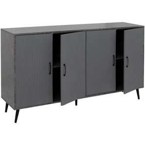 Mendler Sideboard HWC-N89, Kommode Schrank Highboard Anrichte, 3D-Design Melamin Holz, 88x150x40cm ~ Variant 109688