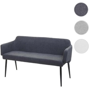 Mendler Sitzbank HWC-L13, Esszimmerbank Bank Polsterbank Garderobenbank Rückenlehne Armlehne Stoff/Textil 13 98084