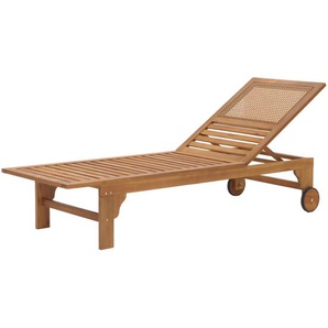 Mendler Sonnenliege HWC-N48, Relaxliege Gartenliege Liegestuhl, Massiv-Holz Akazie MVG-zertifiziert ~ Varian 106989