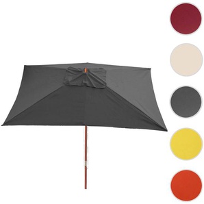 Mendler Sonnenschirm Florida, Gartenschirm Marktschirm, 3x4m Polyester/Holz 6kg ~ Variantenangebot 65599