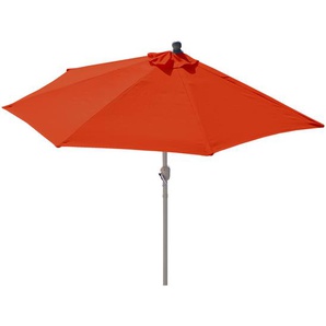 Mendler Sonnenschirm halbrund Parla, Halbschirm Balkonschirm, UV 50+ Polyester/Alu 3kg ~ Variantenangebot 35124