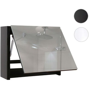 Mendler Spiegelschrank HWC-B19, Wandspiegel Badspiegel Badezimmer, aufklappbar hochglanz 48x79cm ~ Varianten 57633
