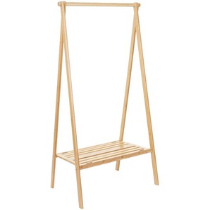Mendler Standgarderobe HWC-B82, Kleiderständer Garderobe Garderobenständer, Bambus klappbar 150x84x57cm ~ Va 60730