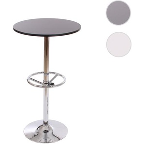 Mendler Stehtisch Bartisch Bistrotisch Empfangstisch Bari mit Fußablage ~ Variantenangebot 30637