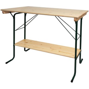 Mendler Stehtisch HWC-L67, Biergartentisch Biertisch Bierzelttisch Campingtisch, klappbar Metall Kiefer Holz 117486
