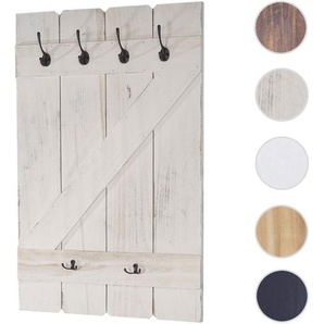 Mendler Tassenhalter HWC-D13, Hängeregal Tassenbrett Wandboard, 6 Haken 91x60cm ~ Variantenangebot 44784+0