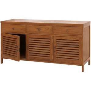 Mendler Teak-Badezimmerkommode HWC-M90, Badschrank Waschtisch, hochwertiges B-Grade-Teak (Kernholz, 20-30 Ja 106776