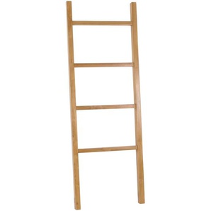 Mendler Teak-Handtuchhalter HWC-M76, Handtuchständer, 4 Stangen, hochwertiges B-Grade-Teak (Kernholz, 20-30 104509