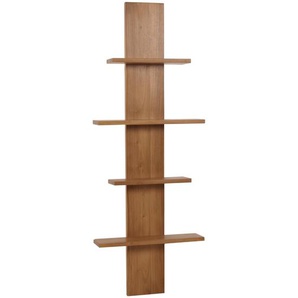Mendler Teak-Wandregal HWC-M72, Badregal Hängeregal Regal, hochwertiges B-Grade-Teak (Kernholz, 20-30 Jahre) 104499