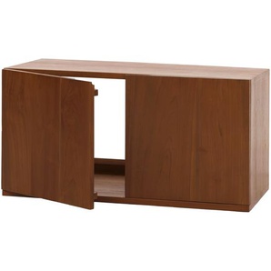 Mendler Teak-Waschbeckenunterschrank HWC-M86, Waschtisch, hochwertiges B-Grade-Teak (Kernholz, 20-30 Jahre), 106757