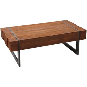 Mendler TV-Rack HWC-A15, Fernsehtisch Lowboard TV-Tisch, Tanne Holz rustikal massiv MVG-zertifiziert 40x120x 75683+0