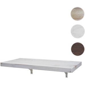 Mendler Wandtisch HWC-H48, Wandklapptisch Wandregal Tisch, klappbar Massiv-Holz ~ Variantenangebot 73419