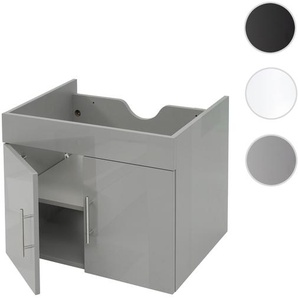 Mendler Waschbeckenunterschrank HWC-D16, Waschtischunterschrank Waschtisch Unterschrank Badmöbel, MVG hochgl 62261