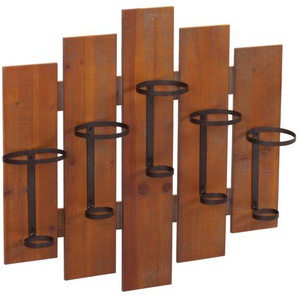 Mendler Weinregal HWC-B99, Wandregal Flaschenhalter ~ Variantenangebot 57587