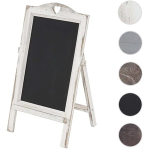 Mendler Werbetafel HWC-E51, Aufsteller Kreidetafel, 66x39x33cm Shabby-Look Vintage ~ Variantenangebot 36715