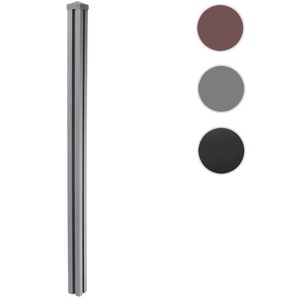 Mendler WPC-Pfosten Sarthe-WPC-Zaun, Pfeiler Pfahl, Stecksystem 1,88m ~ Variantenangebot 64890