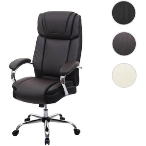 Mendler XXL Bürostuhl HWC-H94, Drehstuhl Schreibtischstuhl Chefsessel, 220kg belastbar Federkern Kunstleder 74978