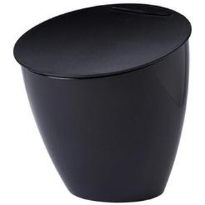 Mepal Abfallsammler Calypso, Schwarz, Kunststoff, 2,2 L, 17.5x17.5x18.4 cm, Küchen, Küchenausstattung, Mülleimer