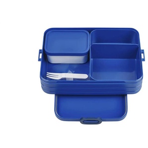 Mepal Bento-Lunchbox To Go  Take a Break  ¦ blau ¦ Kunststoff ¦ Maße (cm): B: 17 H: 6,5