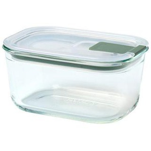 Mepal Frischhaltedose Easyclip, Transparent, Glas, Kunststoff, 0,45 L, rechteckig, 13.9x9.9x7 cm, lebensmittelecht, auslaufsicher,