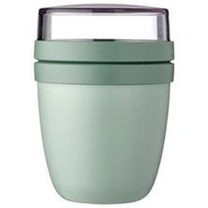 Mepal Joghurtbecher-To-Go Ellipse, Salbeigrün, Kunststoff, 12.8 cm, BPA-frei, Küchenzubehör, Vorratsbehälter, Brotdosen