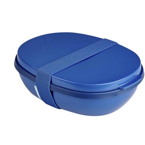 Mepal Lunchbox Duo To Go  Ellipse ¦ blau ¦ Kunststoff ¦ Maße (cm): B: 17,5 H: 7,5