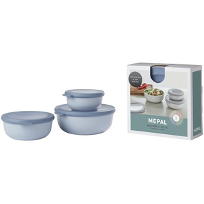 Mepal Multischüssel-Set  Cirqula ¦ blau ¦ Kunststoff ¦ Maße (cm): B: 19,2 H: 8