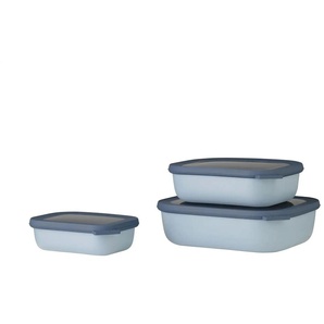 Mepal Multischüssel-Set 3-teilig / 0 5l 1 0l 2 0l Cirqula | blau | Kunststoff | 20 cm | 7 cm |
