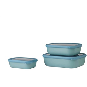 Mepal Multischüssel-Set 3-teilig / 0 5l 1 0l 2 0l Cirqula | grün | Kunststoff | 20 cm | 7 cm |