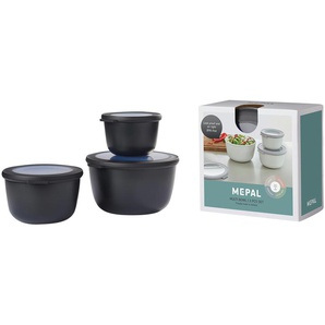 Mepal Multischüssel-Set  Cirqula ¦ schwarz ¦ Kunststoff ¦ Maße (cm): B: 19,2 H: 12
