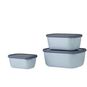 Mepal Multischüssel-Set 3-teilig / 0 75l 1 5l 3 0l Cirqula | blau | Kunststoff | 20 cm | 10,5 cm |