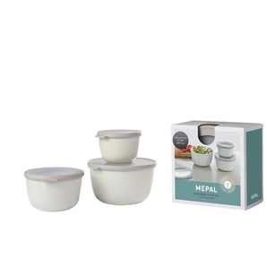 Mepal Multischüssel-Set 3-teilig Cirqula - weiß - Kunststoff - 19,2 cm - 12 cm | Möbel Kraft