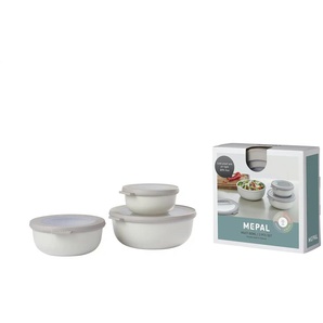 Mepal Multischüssel-Set 3-teilig Cirqula - weiß - Kunststoff - 19,2 cm - 8 cm | Möbel Kraft