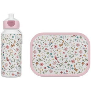Mepal Pausenset lunchset campus (pu+bd) - fairy wonders, Mehrfarbig, Weiß, Hellrosa, Kunststoff, 2-teilig, 20.5x7.5x18.8 cm, Küchenzubehör,