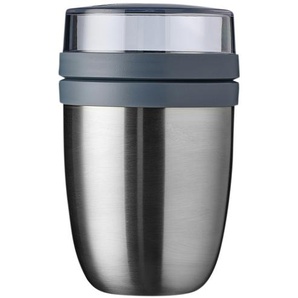 Mepal Thermo Lunch Pot 500+200 ml  Ellipse - silber - Edelstahl, Kunststoff - 16,9 cm - [10.7] | Möbel Kraft