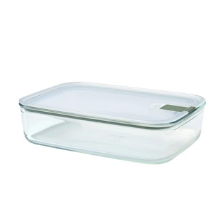 Mepal Vorratsdose  Easy Clip ¦ transparent/klar ¦ Glas,Kunststoff,Silikon ¦ Maße (cm): B: 27,8 H: 7 T: 19.8