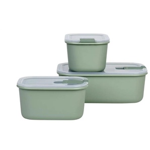 Mepal Vorratsdosenset  Easyclip ¦ grün ¦ Kunststoff