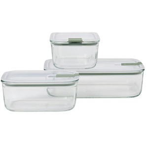 Mepal Vorratsdosenset  Easyclip ¦ transparent/klar ¦ Glas,Kunststoff,Silikon