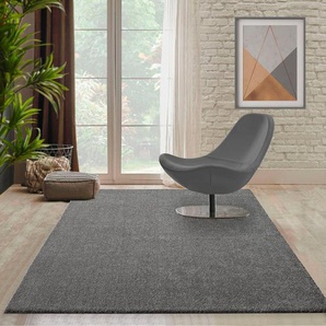 merinos Hochflor-Teppich Forest 340, rechteckig, Höhe: 25 mm, Shaggy, uni meliert, sehr dicht und weich, Wohnzimmer