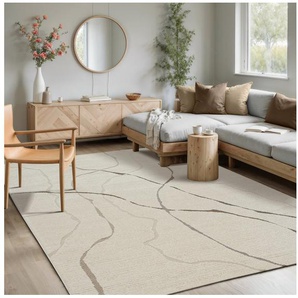 merinos Teppich Elio 5, rechteckig, Höhe: 16 mm, moderner Kurzflor Teppich mit Hoch-Tief-Effekt, 3D Effekt