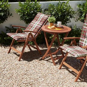 Balkonset MERXX Borkum Sitzmöbel-Sets braun Outdoor Möbel