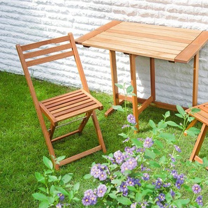 Balkonset MERXX Porto Sitzmöbel-Sets beige (natur) Outdoor Möbel