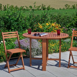 Balkonset MERXX Porto Sitzmöbel-Sets beige (natur) Outdoor Möbel