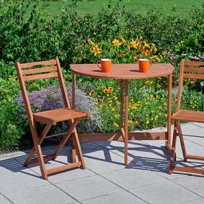 Balkonset MERXX Porto Sitzmöbel-Sets braun Outdoor Möbel