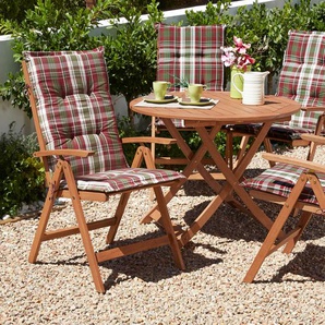Garten-Essgruppe MERXX Borkum Sitzmöbel-Sets braun Outdoor Möbel