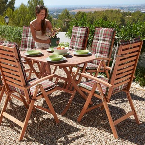 Garten-Essgruppe MERXX Borkum Sitzmöbel-Sets braun Outdoor Möbel
