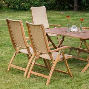 Garten-Essgruppe MERXX Capri Sitzmöbel-Sets beige (naturfarben) Outdoor Möbel