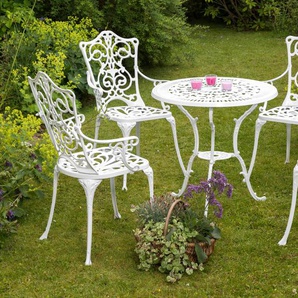 Garten-Essgruppe MERXX Lugano Sitzmöbel-Sets weiß Outdoor Möbel