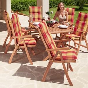 Garten-Essgruppe MERXX Maracaibo Sitzmöbel-Sets braun Outdoor Möbel